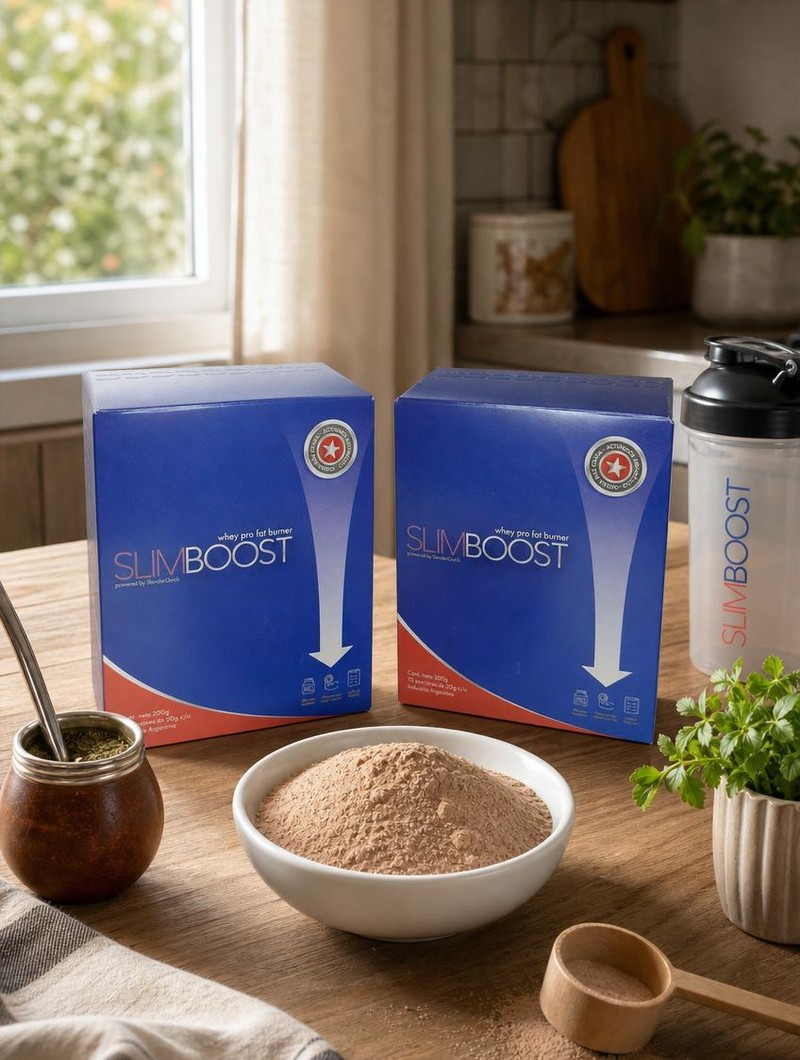 SLIMBOOST · suplemento en polvo sabor chocolate